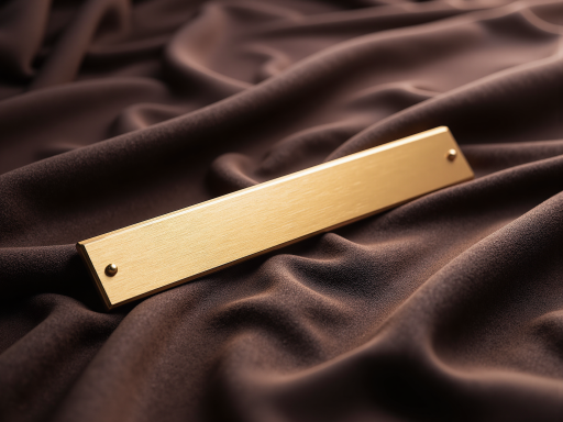 纺织服装公司标识，紫色方形徽标，金色装饰线条，优雅时尚风格